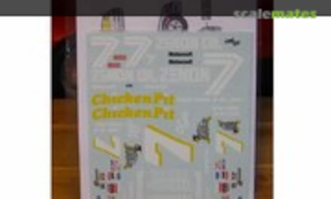 1:24 #7 Chicken Pit/Zenon 1985 Thunderbird (Powerslide Decals 35001CP) 35001CP
