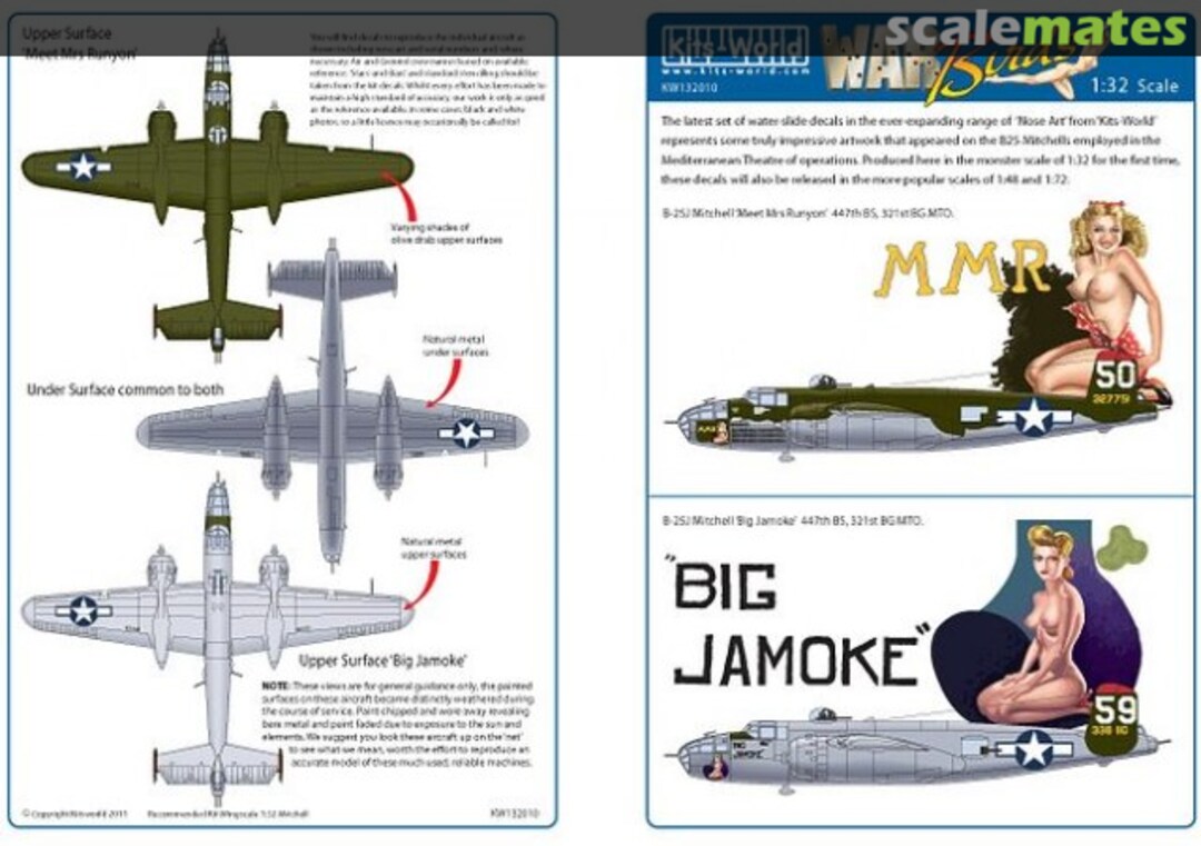 Boxart B-25J Mitchell KW132010 Kits-World