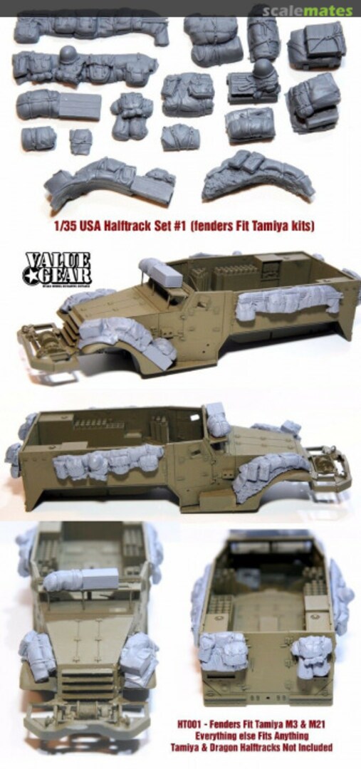 Boxart Halftrack Fender & Pack Set #1 HT001 Value Gear Boxart Halftrack Fender & Pack Set #1 HT001 Value Gear