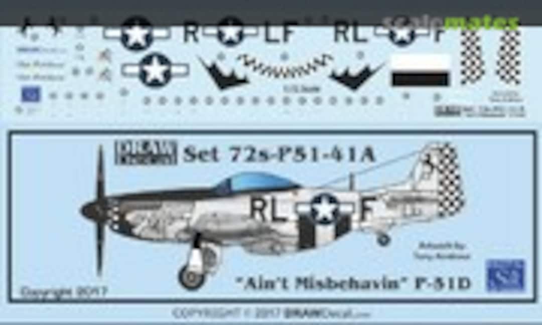 1:72 P-51D “Ain’t Misbehavin” (Draw Decal 72-P51-41A) 72-P51-41A