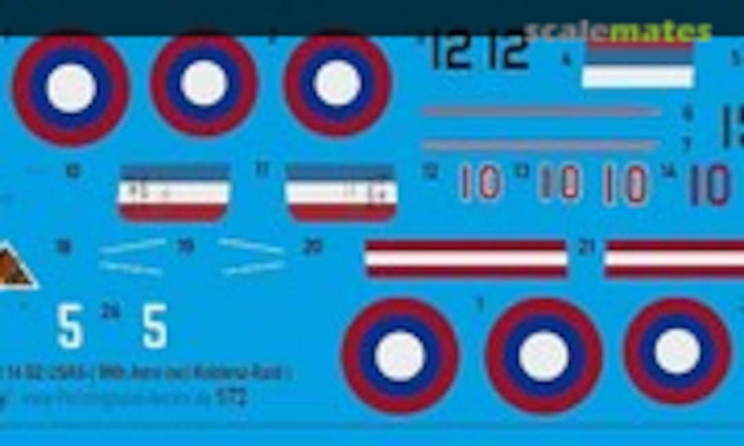 1:72 Breguet 14 B2 USAS (96th Aero incl. Koblenz-Raid) (Peddinghaus-Decals 72 4046) 72 4046