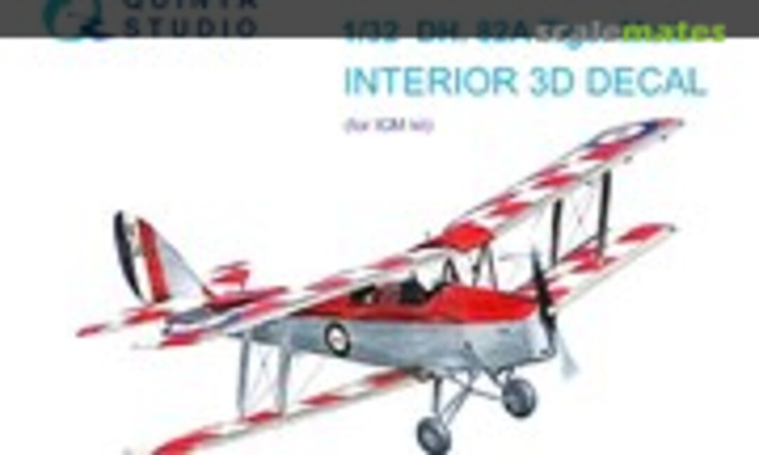 1:32 DH. 82A Tiger Moth interior 3D decals (Quinta Studio QD32124) QD32124