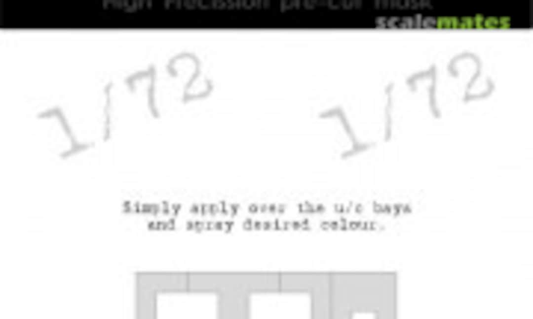 1:72 Vought F-8 E Crusader - Undercarriage Bays Masks (DEAD Design Models UC72054) UC72054