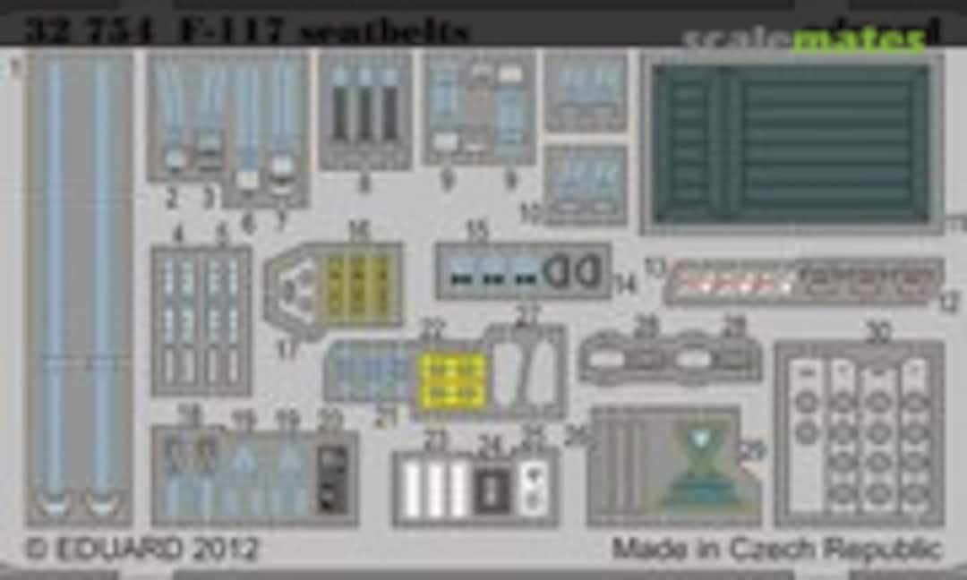 1:32 F-117 seatbelts (Eduard 32754) 32754