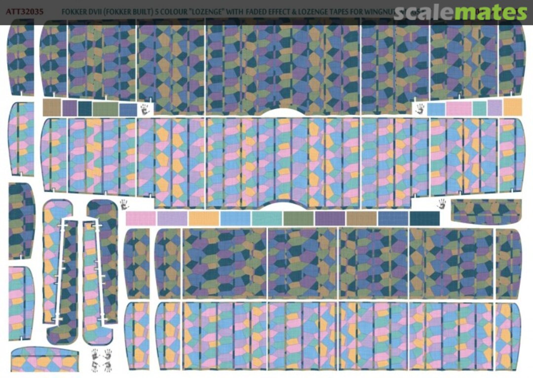 Boxart Fokker D.VII (Fokker built) 5 colour 'lozenge' ATT32035 Aviattic Boxart Fokker D.VII (Fokker built) 5 colour 'lozenge' ATT32035 Aviattic