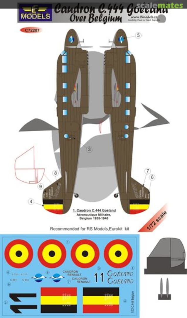Boxart Caudron C.444 Goeland C72207 LF Models Boxart Caudron C.444 Goeland C72207 LF Models