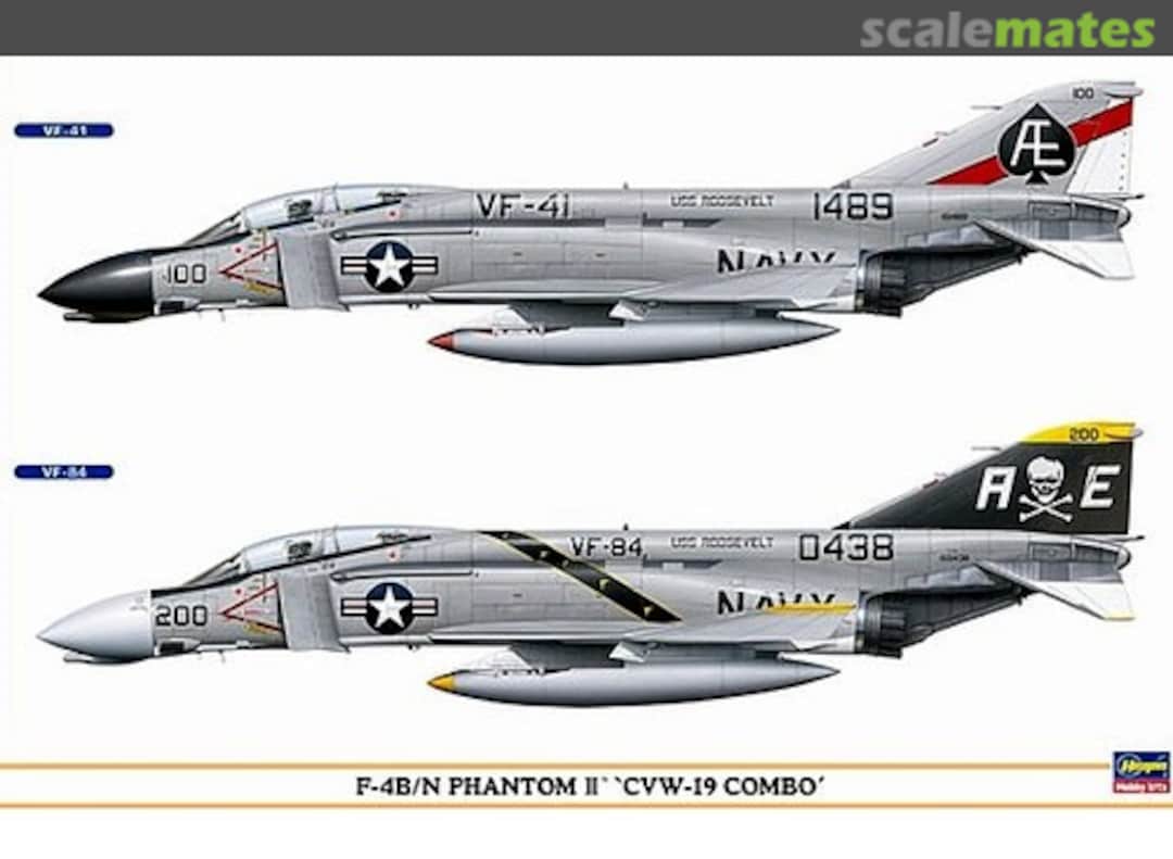 Boxart F-4B/N Phantom II 'CVW-19 Combo' 00942 Hasegawa Boxart F-4B/N Phantom II 'CVW-19 Combo' 00942 Hasegawa