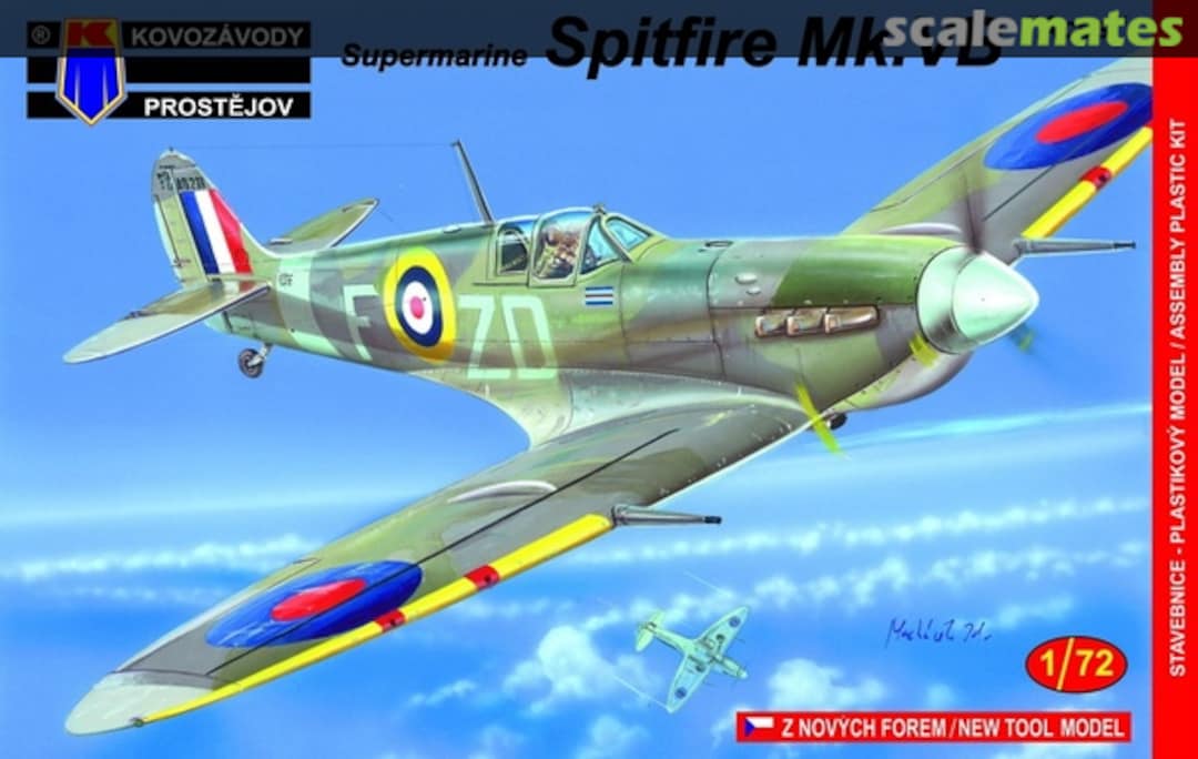 Boxart Supermarine Spitfire Mk.VB KPM074 Kovozávody Prostějov