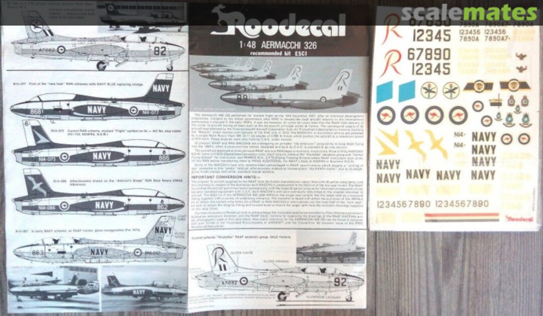 Boxart Aermacchi MB-326 RDMA14 Roodecal Boxart Aermacchi MB-326 RDMA14 Roodecal