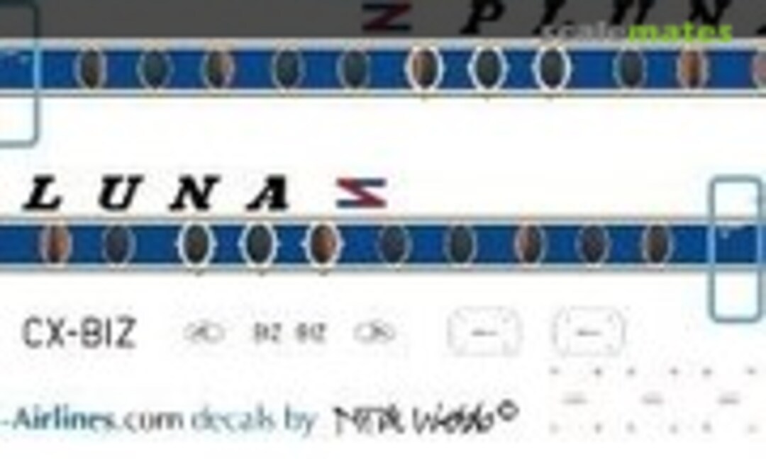 1:144 PLUNA Viscount 800 (Classic Airlines CA144-001) CA144-001