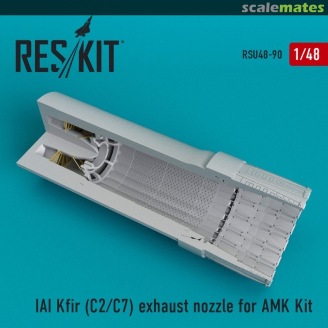 Boxart IAI Kfir C.2/C.7 exhaust nozzle RSU48-0090 ResKit Boxart IAI Kfir C.2/C.7 exhaust nozzle RSU48-0090 ResKit