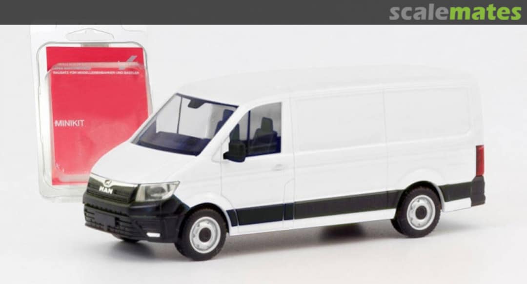 Boxart Minikit: MAN TGE Kasten Flachdach, weiß 13857 Herpa Boxart Minikit: MAN TGE Kasten Flachdach, weiß 13857 Herpa