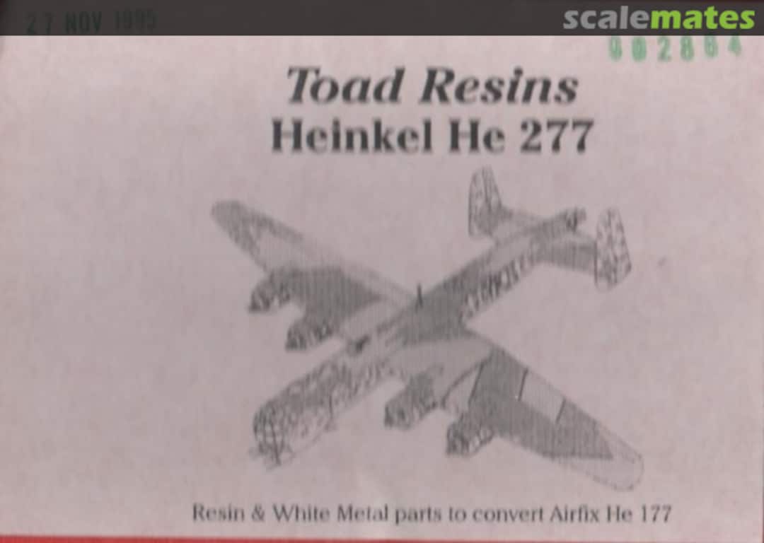 Boxart Heinkel He 277 Toad Resins Boxart Heinkel He 277 Toad Resins