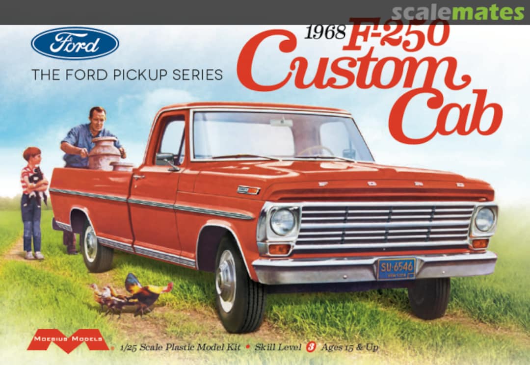 Boxart 1968 F-250 Custom Cab 2564 Moebius Models