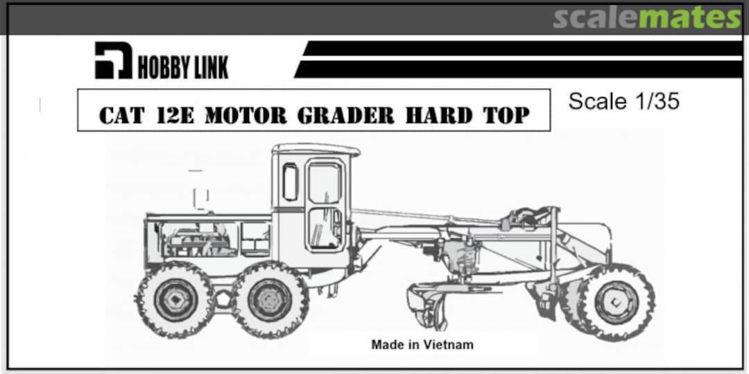 Boxart CAT 12E Motor Grader Hard Top HL 1102 Hobby Link