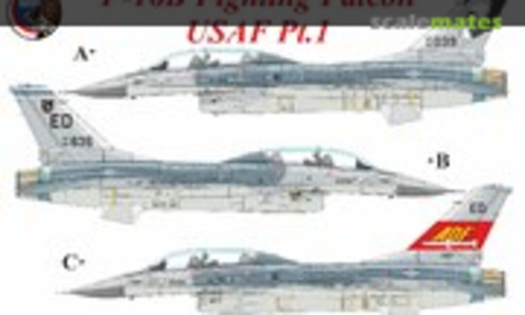 1:32 F-16B Fighting Falcon USAF Pt.1 (UpRise Decal UR32223) UR32223
