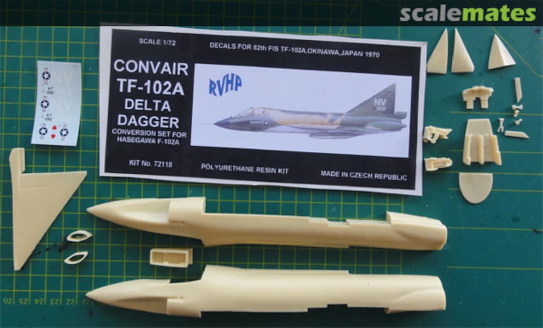 Boxart Convair TF-102A Delta Dagger 72118 RVHP Boxart Convair TF-102A Delta Dagger 72118 RVHP