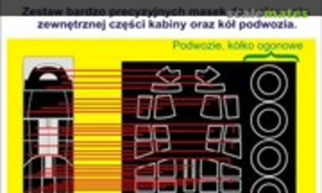 1:72 Ju87D/G Stuka - canopy and wheel masks (Pmask PK72010) PK72010