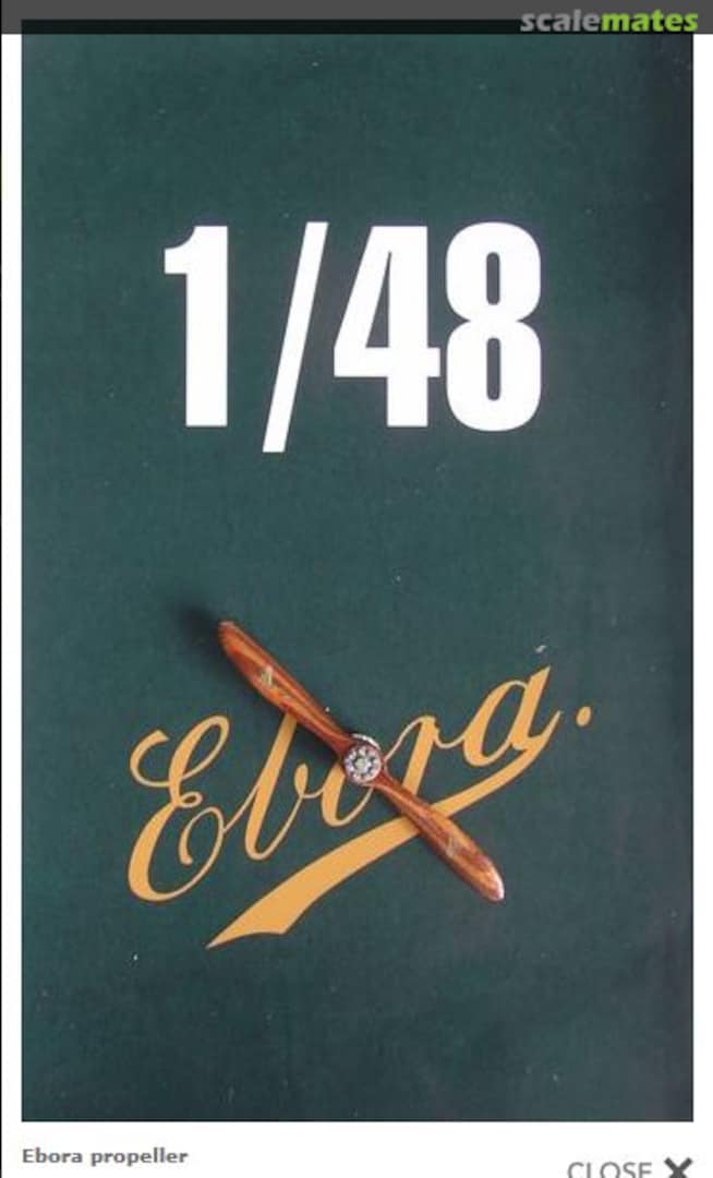Boxart Ebora 2-Bladed Wooden Propellor P4804 LF Models