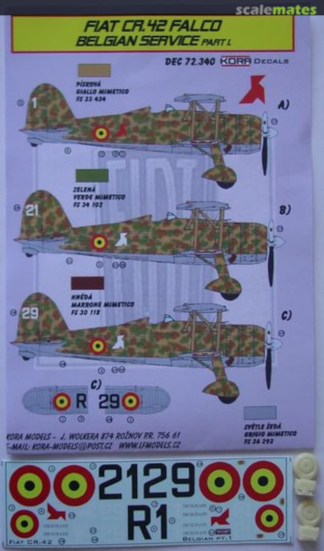 Boxart Fiat CR.42 Falco DEC72340 Kora Models Boxart Fiat CR.42 Falco DEC72340 Kora Models