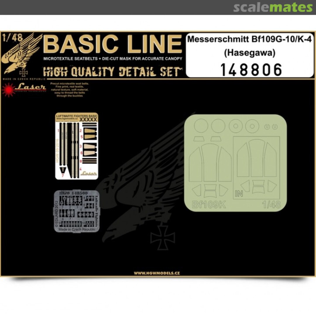 Boxart Bf 109G-10/K-4 - Basic Line - Hasegawa 148806 HGW Models