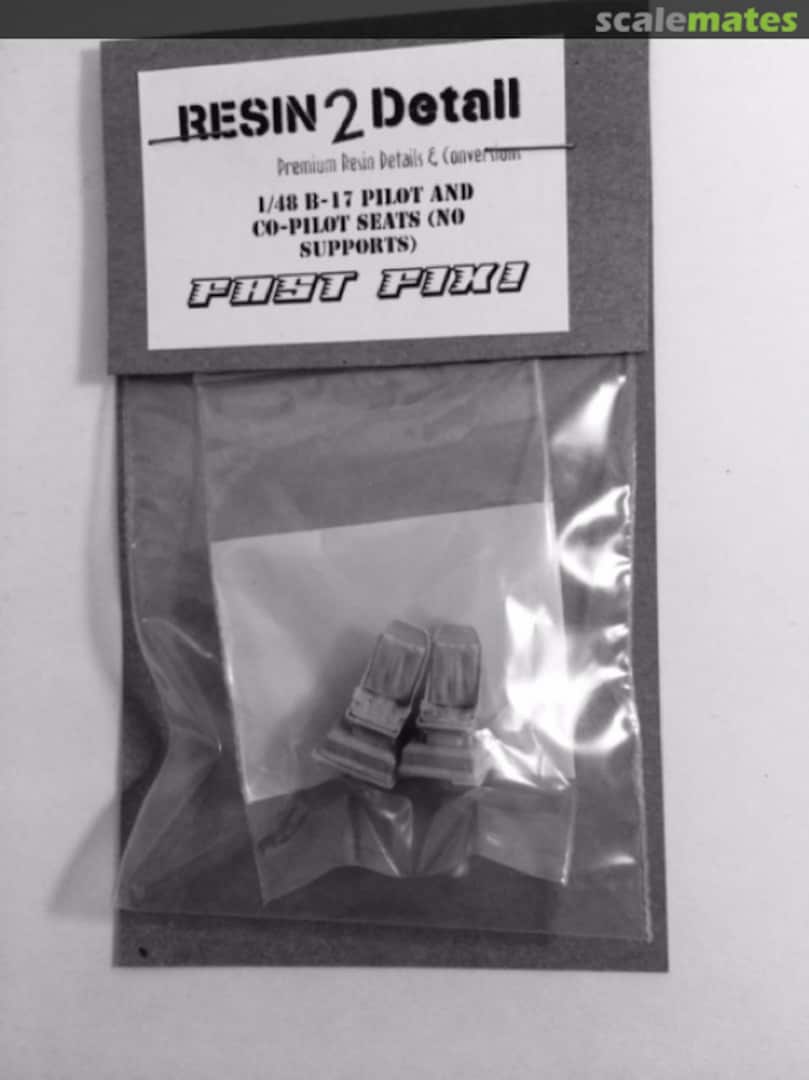 Boxart B-17 Pilot & Co-Pilot Seats (No Supports) AC48034 RESIN2detail Boxart B-17 Pilot & Co-Pilot Seats (No Supports) AC48034 RESIN2detail