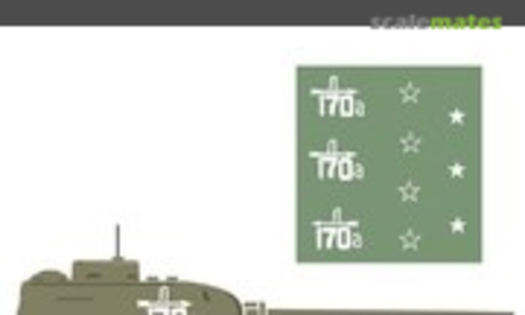 1:16 T-34/85 '170' 4th Guard Armoured Brigade,4th Guard Armoured Corps-July 1944 Paint mask (HQ-Masks T3416007) T3416007