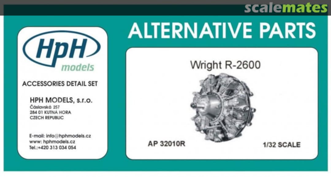 Boxart Wright R-2600 AP32010R HpH models Boxart Wright R-2600 AP32010R HpH models