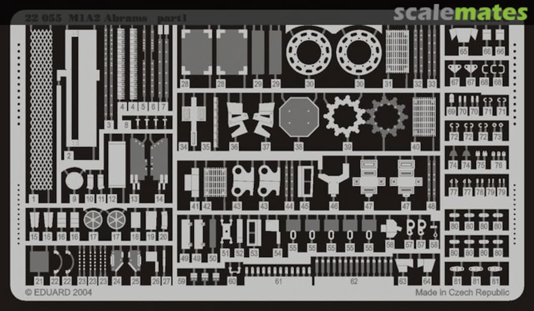 Boxart M1A1/A2 Abrams 22055 Eduard Boxart M1A1/A2 Abrams 22055 Eduard