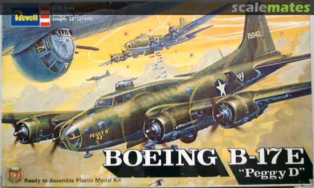 Boxart Boeing B-17E H-228 Revell Japan Boxart Boeing B-17E H-228 Revell Japan