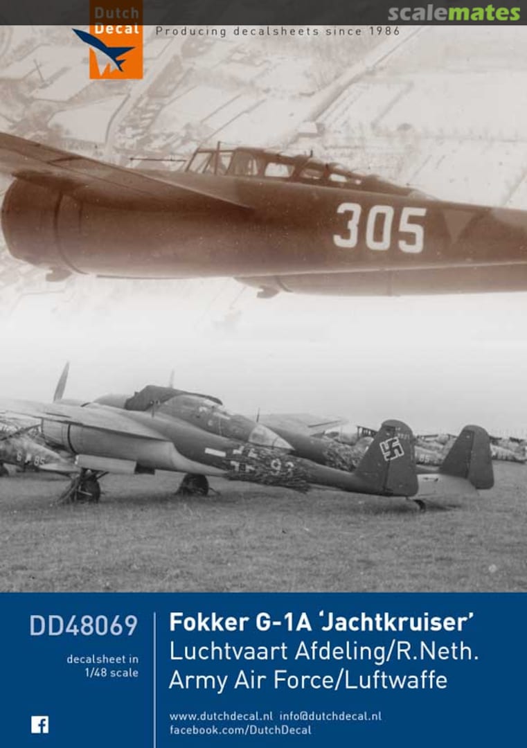 Boxart Fokker G-1 'Jachtkruiser' DD48069 Dutch Decal Boxart Fokker G-1 'Jachtkruiser' DD48069 Dutch Decal