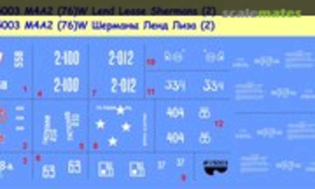 1:100 M4A2 (76)W Lend Lease Red Army Shermans (2) (New Penguin 15003) 15003