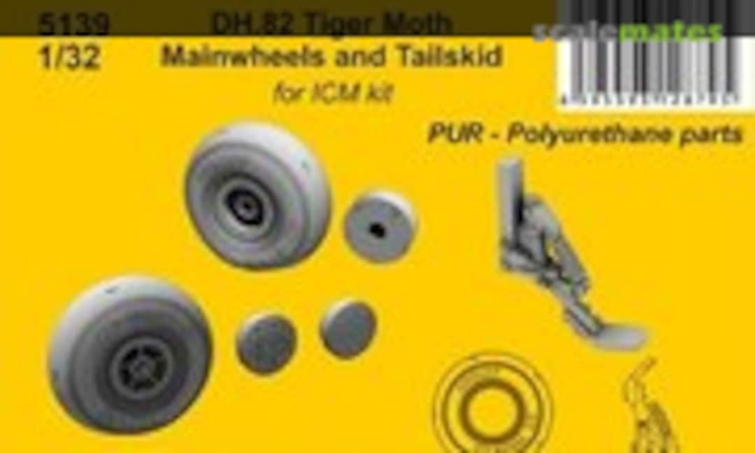 1:32 DH.82 Tiger Moth Mainwheels and Tailskid (CMK 5139)