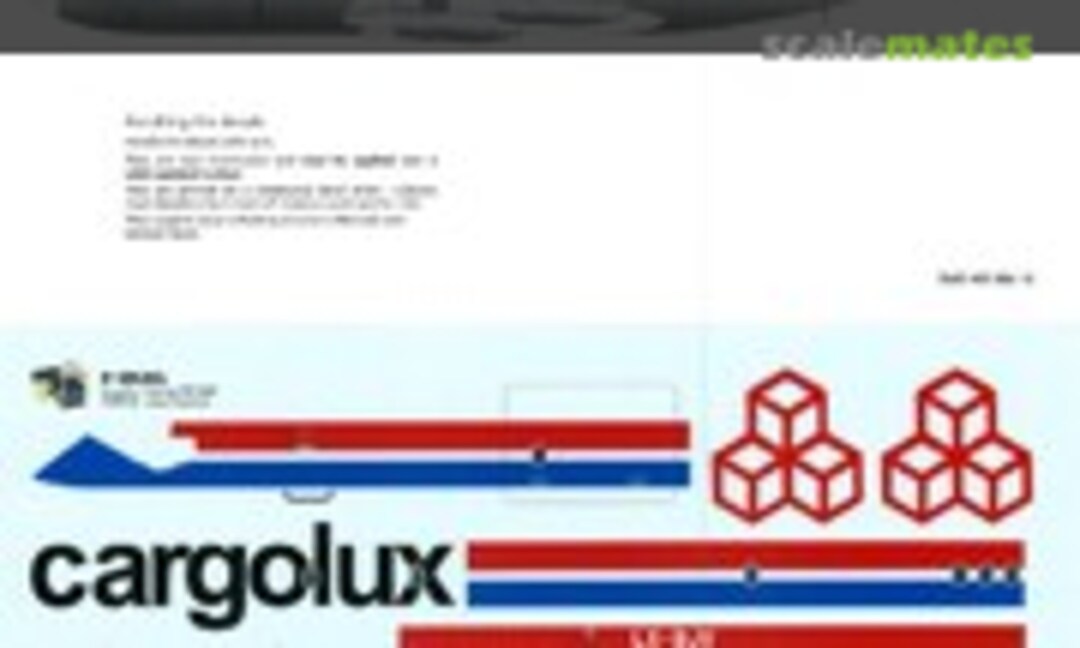 1:72 Cargolux Boeing 707-320C (F-DCAL FD72139) FD72139