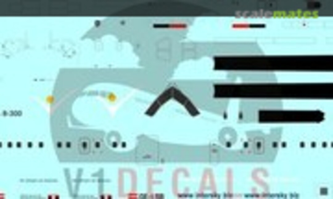 1:72 InterSky DeHavilland Dash 8-300 (V1 Decals V1D0759-72) V1D0759-72