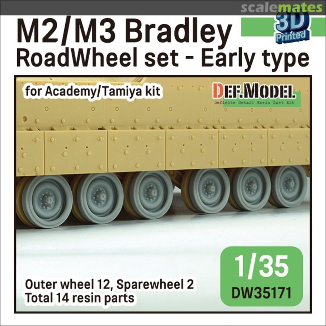Boxart US M2/M3 Bradley Roadwheel set DW35171 Def.Model Boxart US M2/M3 Bradley Roadwheel set DW35171 Def.Model