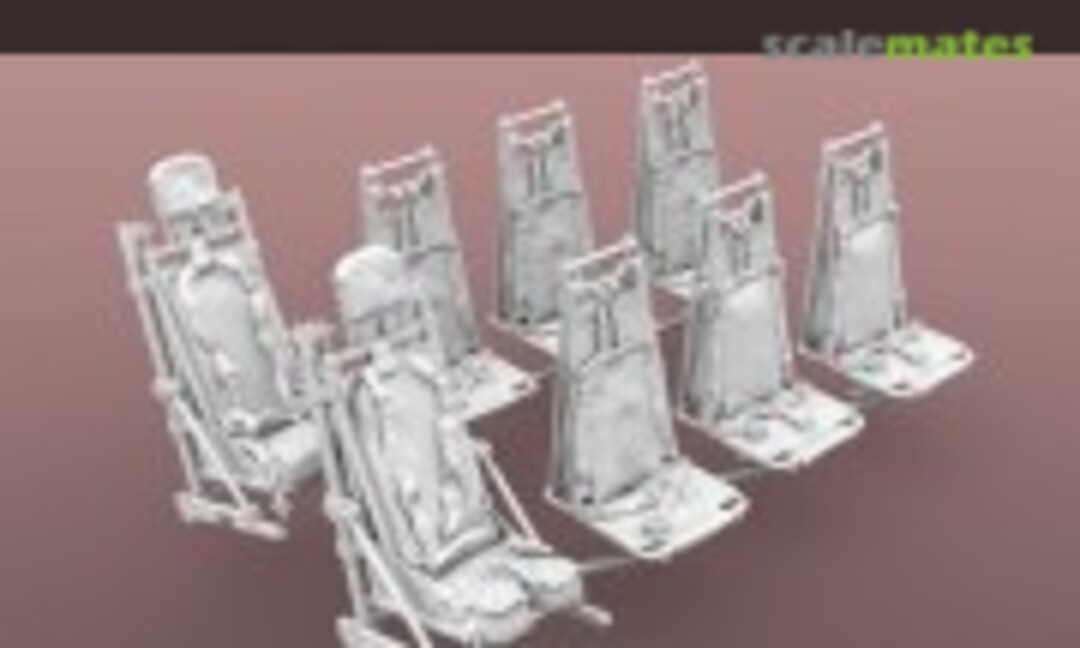 1:72 Seats UH-60, SH-60, MH-60. 8 pcs (KatModel 688C-2512F) 688C-2512F