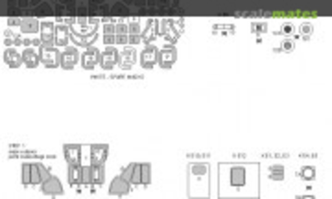 1:72 Westland Sea King HC.4, HAR.3/Mk.41 ADVANCED kabuki masks (New Ware NWAM1254) NWAM1254