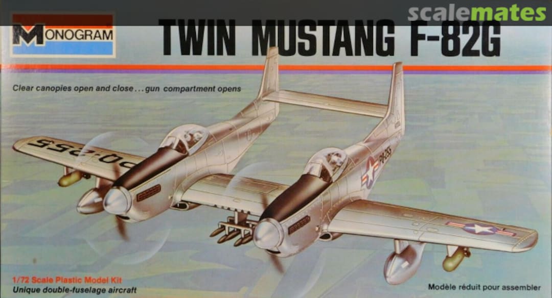 Boxart Twin Mustang F-82G 7501 Monogram Boxart Twin Mustang F-82G 7501 Monogram
