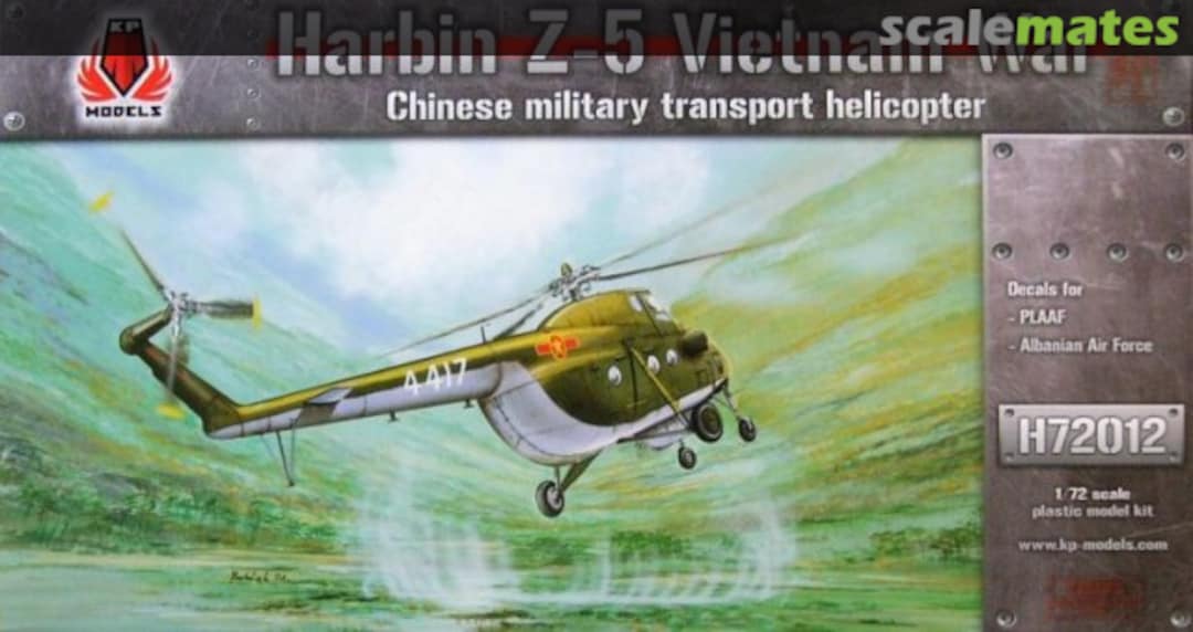Boxart Harbin Z-5 Vietnam War H72012 KP Models Boxart Harbin Z-5 Vietnam War H72012 KP Models