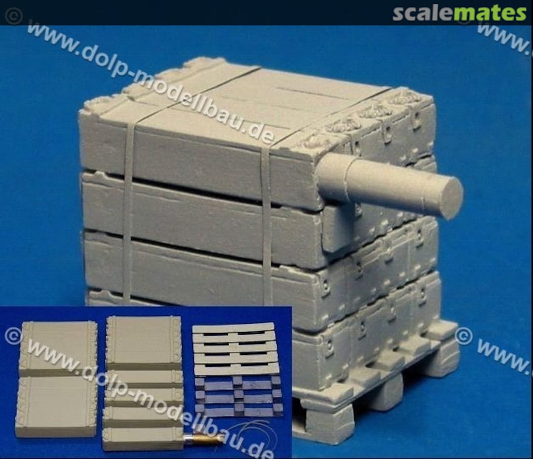 Boxart 120mm Mun.-Stapel II auf Palette (Metall) BWZ 41a DOLP-Modellbau Boxart 120mm Mun.-Stapel II auf Palette (Metall) BWZ 41a DOLP-Modellbau