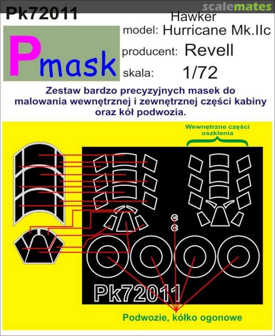 Boxart Hawker Hurricane Mk.IIc PK72011 Pmask Boxart Hawker Hurricane Mk.IIc PK72011 Pmask