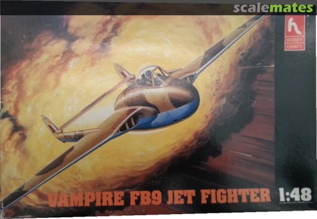 Boxart De Havilland Vampire FB.9 HC1550 Hobbycraft Boxart De Havilland Vampire FB.9 HC1550 Hobbycraft