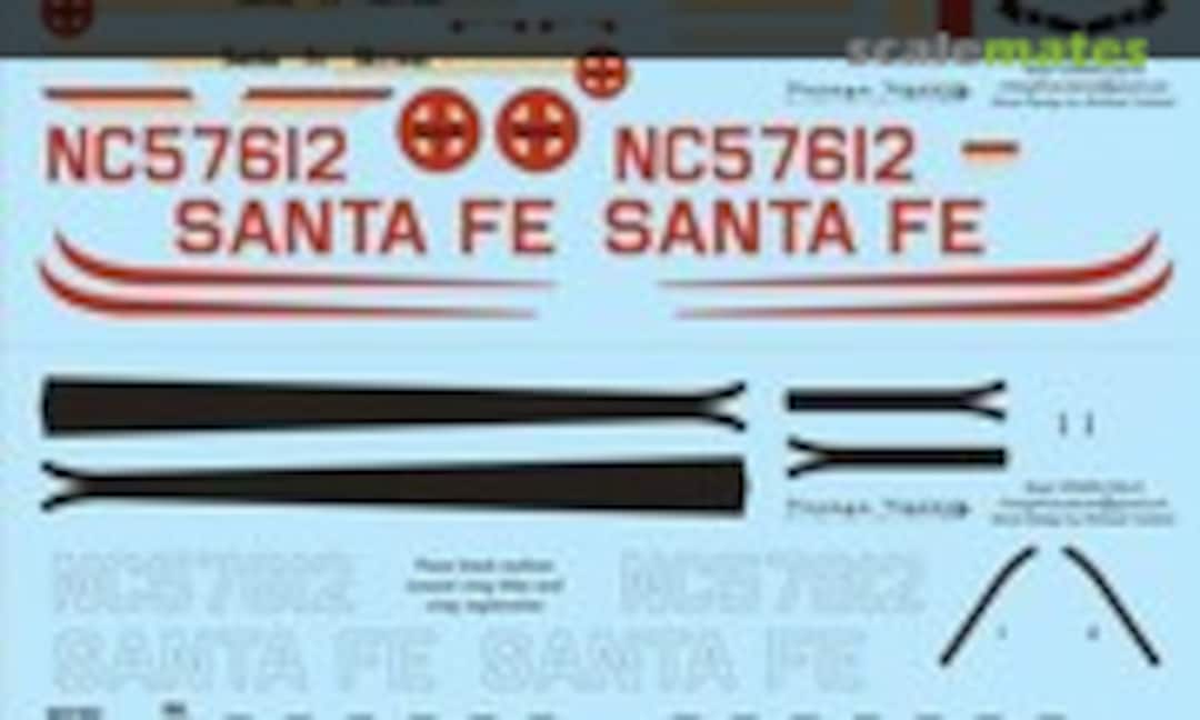 1:48 DC-3 Santa Fe Skyway (Vintage Flyer Decals VFD048-056) VFD048-056