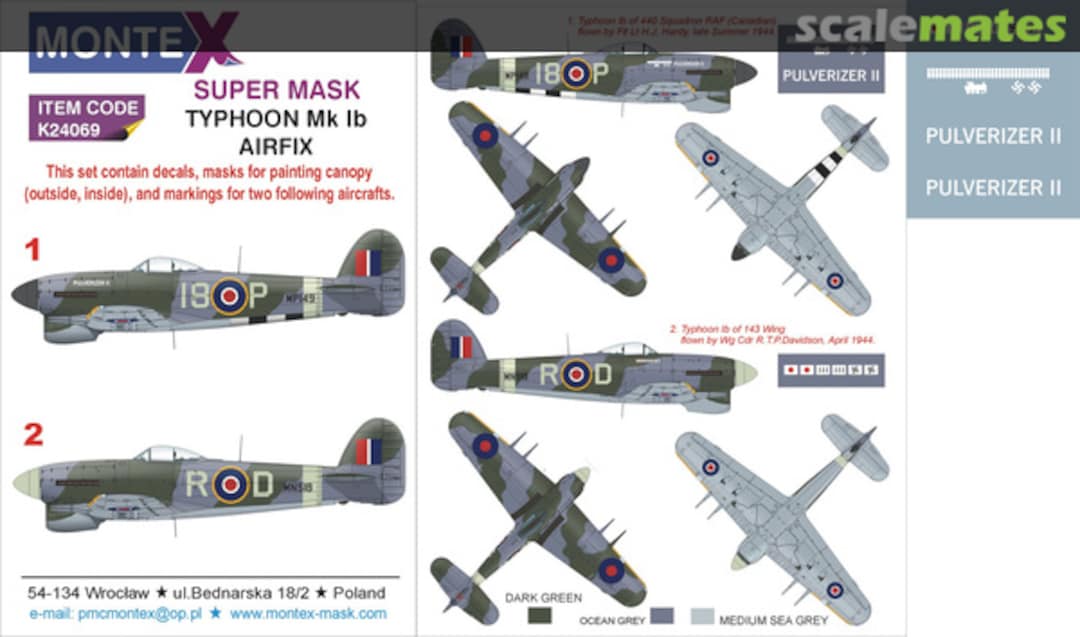 Boxart Hawker Typhoon Mk.Ib K24069 Montex Boxart Hawker Typhoon Mk.Ib K24069 Montex