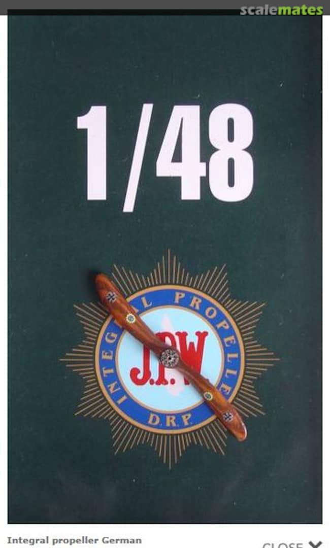 Boxart Integral DRP German 2-Bladed Wooden Propellor P4805 LF Models Boxart Integral DRP German 2-Bladed Wooden Propellor P4805 LF Models