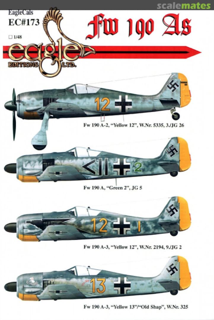 Boxart Fw 190 As EagleCals EC48-173 Eagle Editions