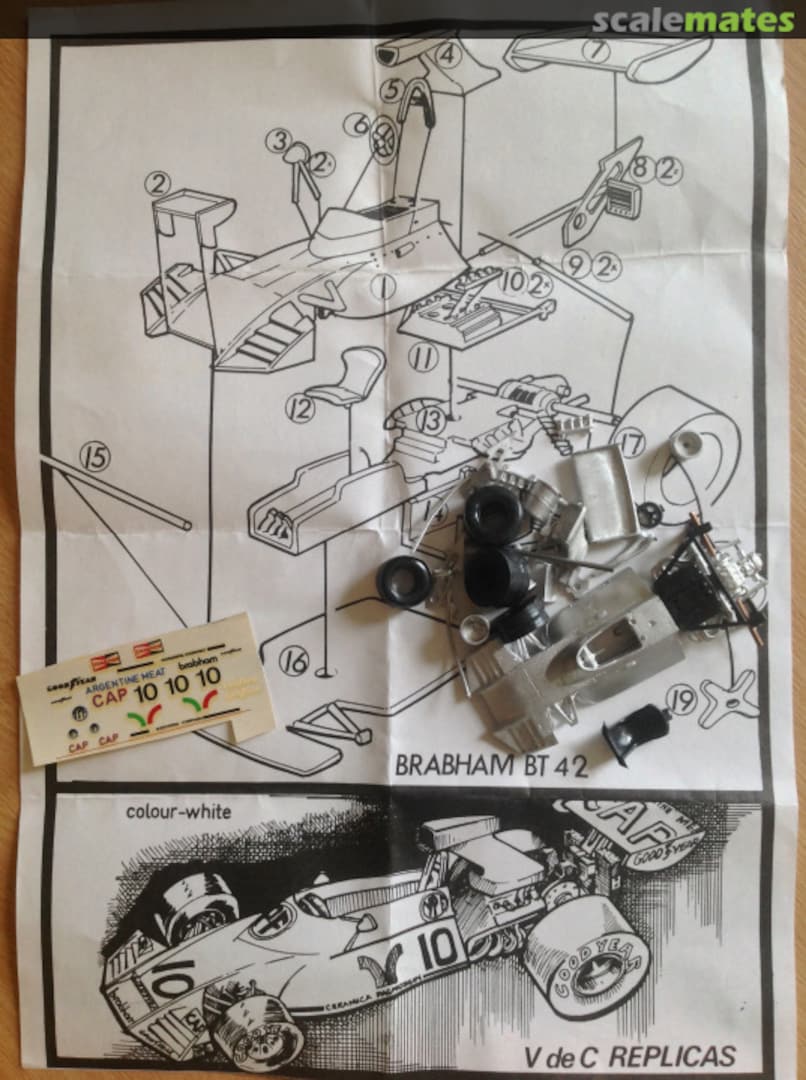 Boxart Brabham BT42 V de C Replicas Boxart Brabham BT42 V de C Replicas