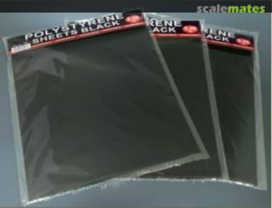 Boxart Polystyrene sheet black big 0.5mm 579 PlusModel Boxart Polystyrene sheet black big 0.5mm 579 PlusModel