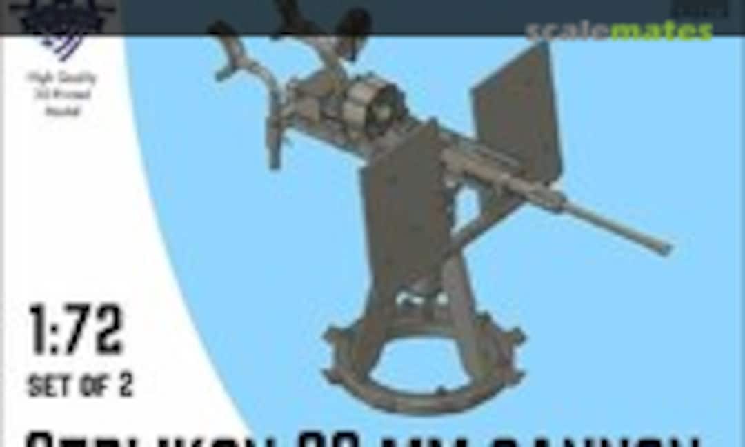 1:72 Oerlikon 20 Mm Cannon (2pcs)| (Hellenic Ship Model HSM72-001) HSM72-001